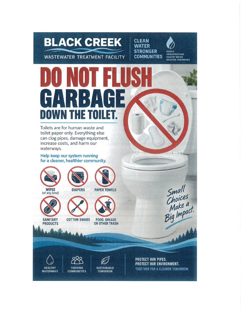 Please Help Keep Our Sanitary Sewer Working Well